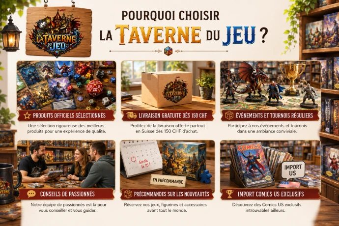 Logo von La Taverne du Jeu TCG- und Gesellschaftsspiele-Shop in der Schweiz