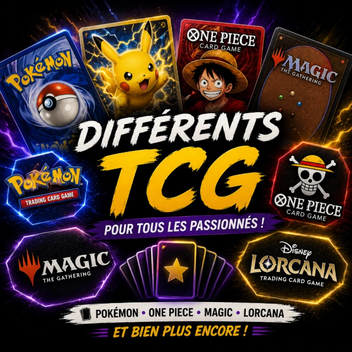 Pokémon, One Piece, Magic et Lorcana disponibles pendant les lives TCG
