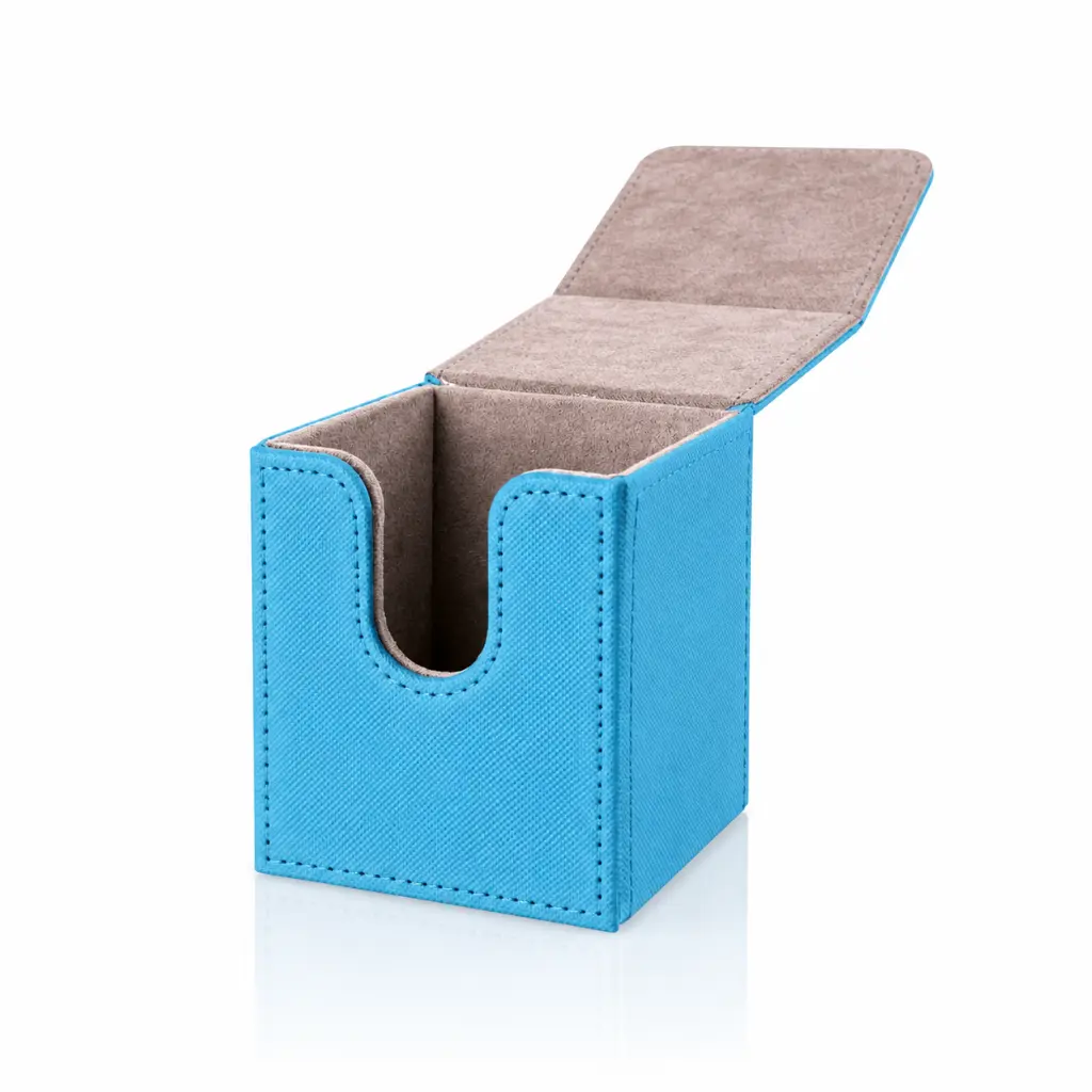 Étui à cartes bleu ciel ouvert.webp