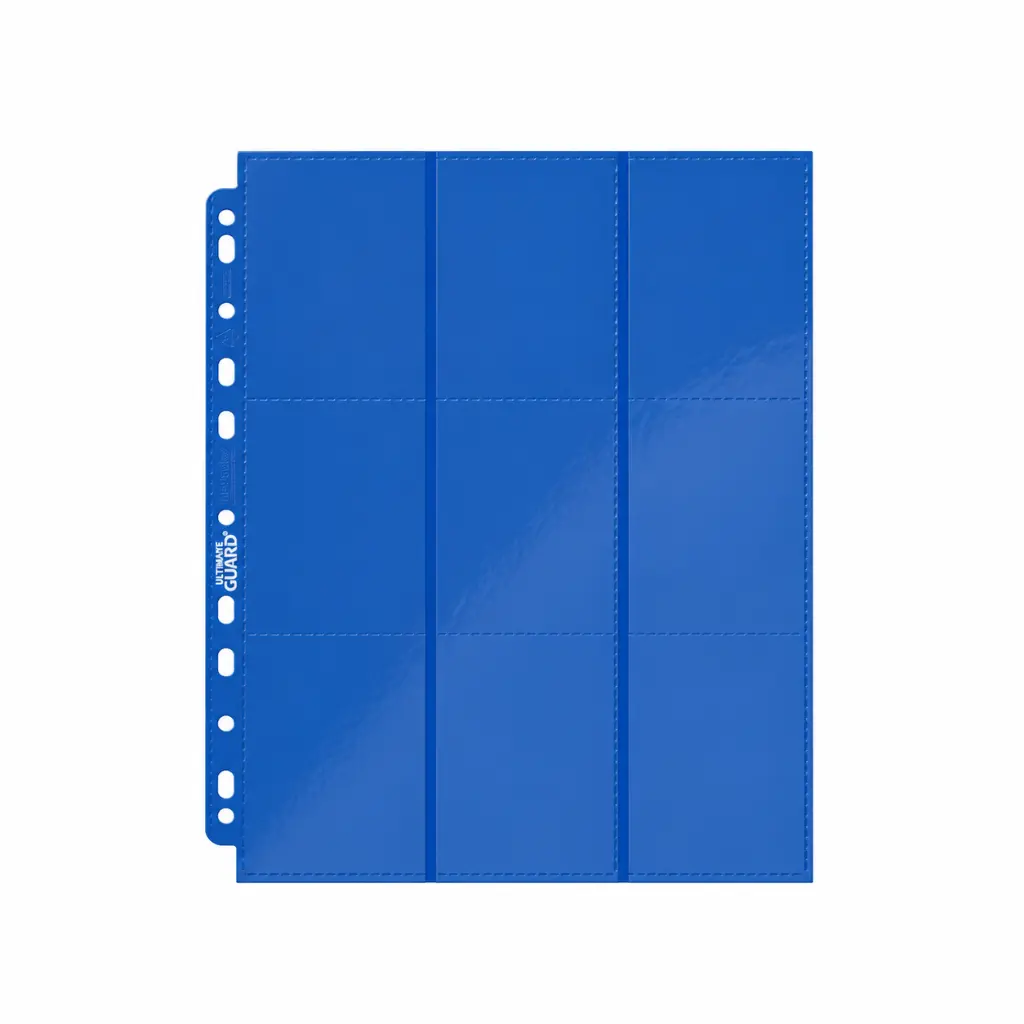 Page de rangement bleue à 9 pochettes.webp
