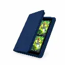Classeur bleu ouvert avec cartes elfiques.webp