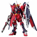 Maquette robot rouge au fusil et bouclier.webp