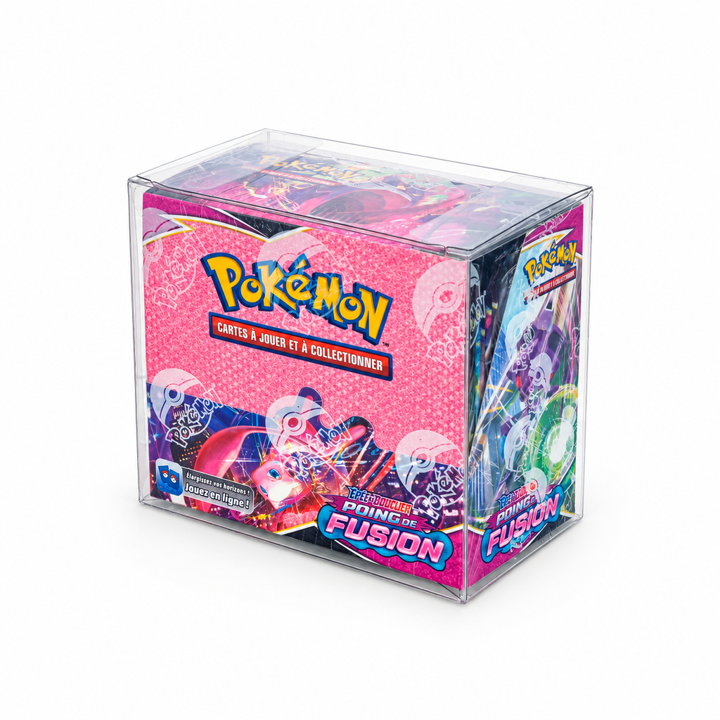 Phoenix Shield – 6 Boîtes de Protection pour Display Pokémon – Acrylique Anti-UV 99 %