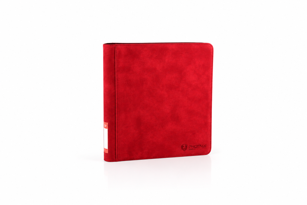 Phoenix Shield – Portfolio Elite Toploader 360 Cartes – Rouge