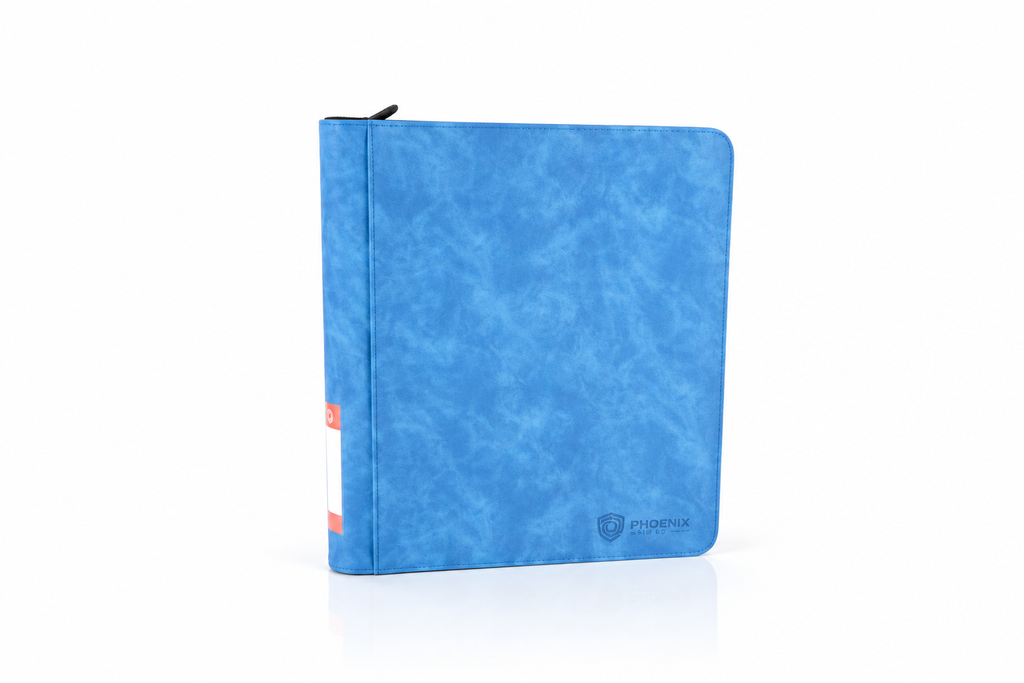 Phoenix Shield – Portfolio Elite Toploader 360 Cartes – Bleu