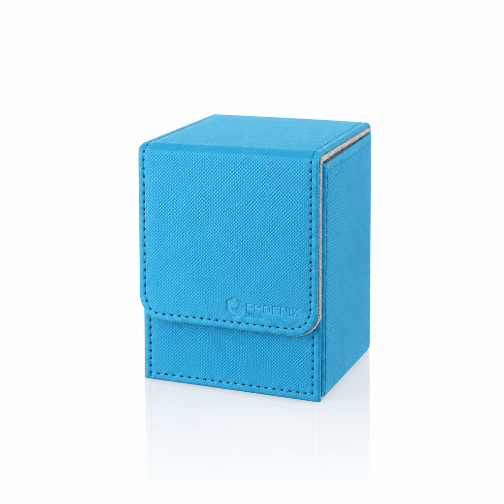 Phoenix Shield – Deck Box 100+ – Bleu Clair – Fermeture Magnétique
