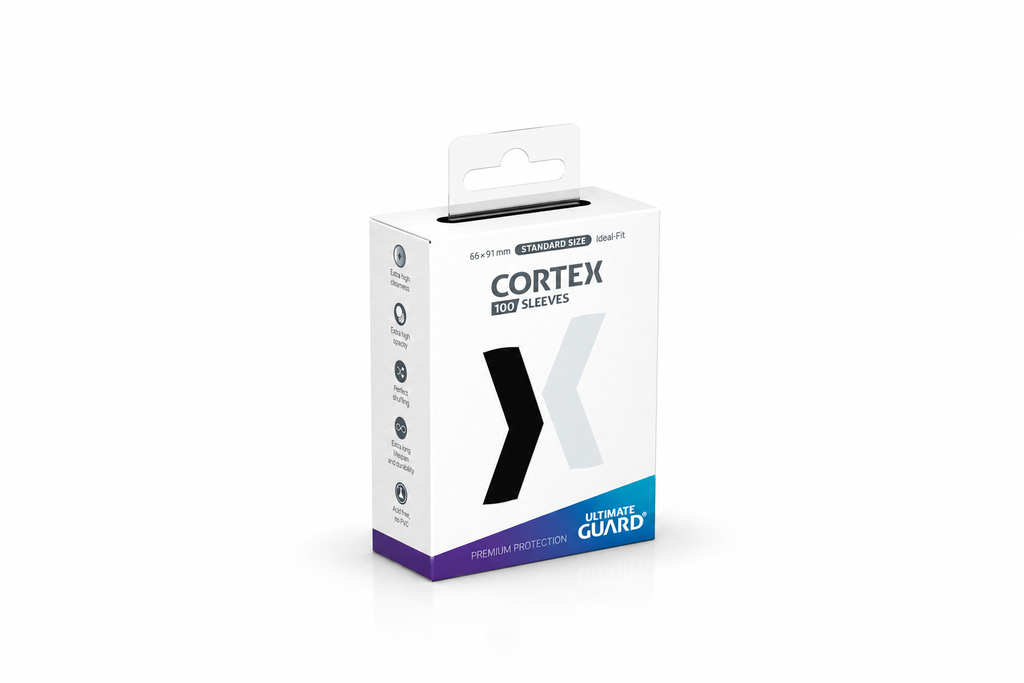 Ultimate Guard – Cortex Sleeves Matte – Noir – 100 Pochettes – 66 × 91 mm