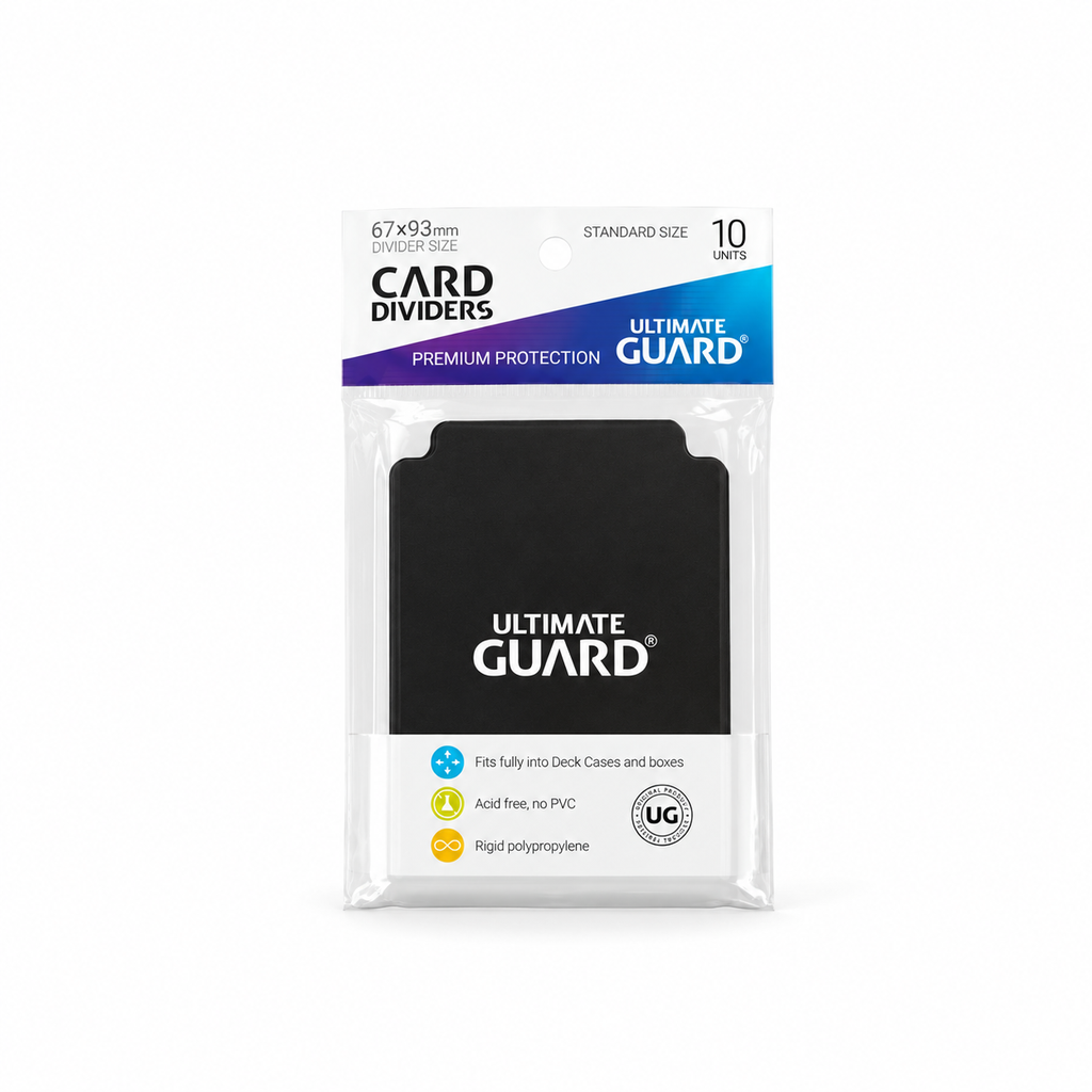 Ultimate Guard – Card Dividers – Noir – Standard – 10 Intercalaires