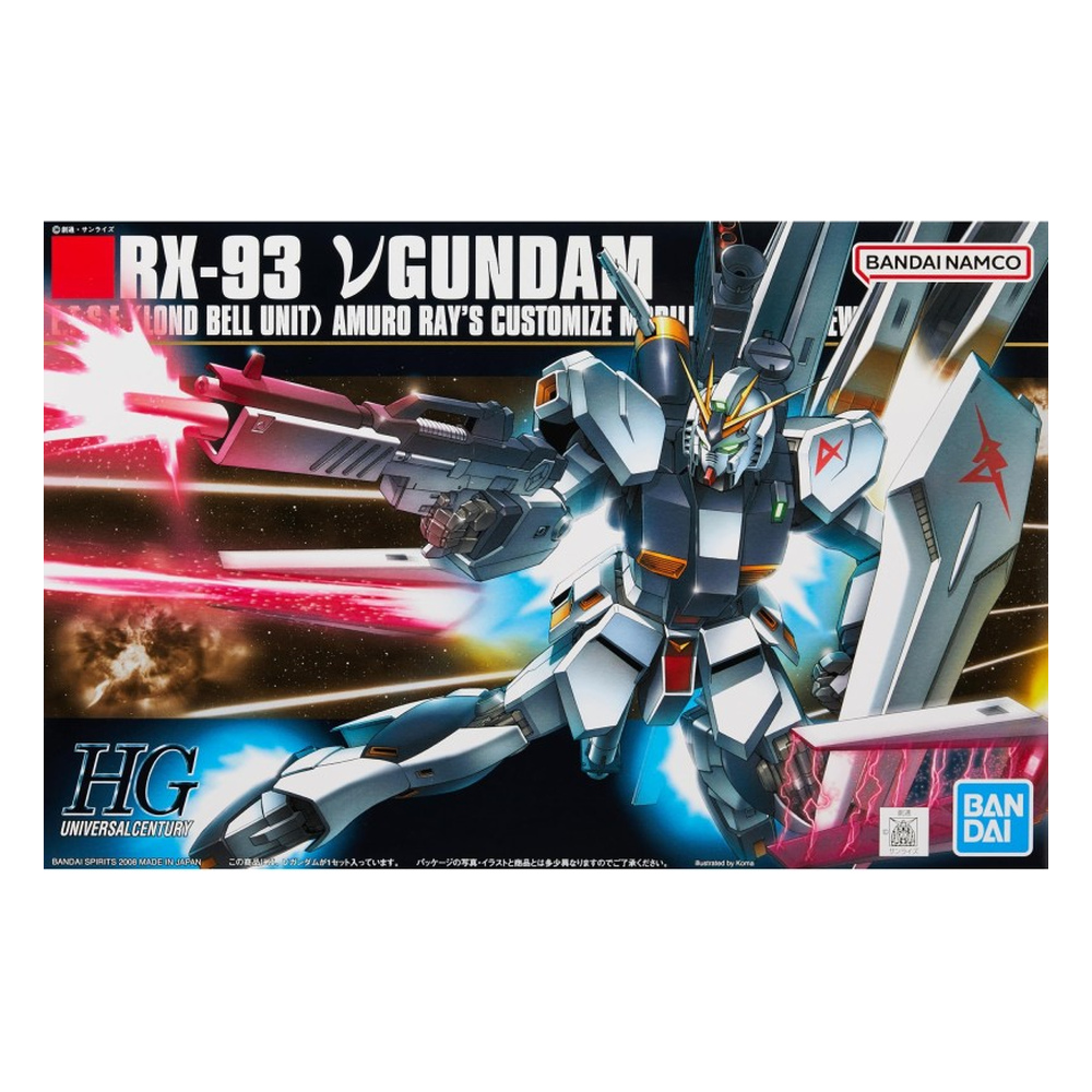 Gundam Char's Counterattack – HGUC 1/144 RX-93 ν Gundam (Nu Gundam) – Bandai Spirits