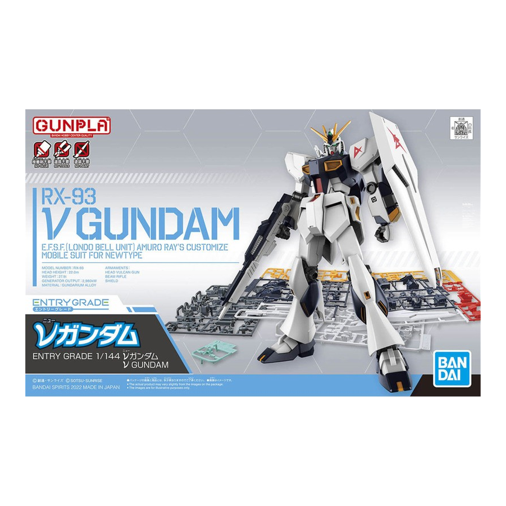 Gundam Char's Counterattack – Entry Grade 1/144 RX-93 ν Gundam – Bandai Spirits