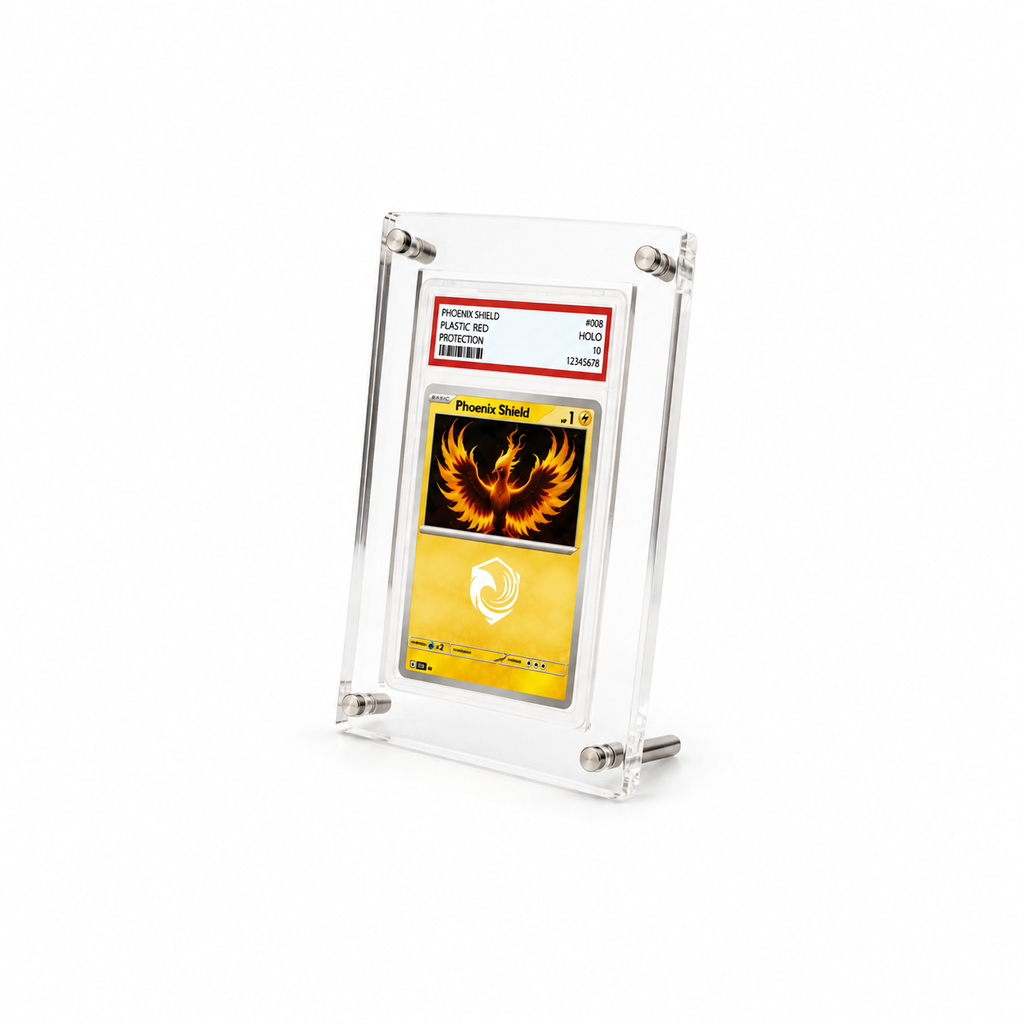 Phoenix Shield – Support Acrylique Premium 1 Slot pour Cartes Gradées PSA