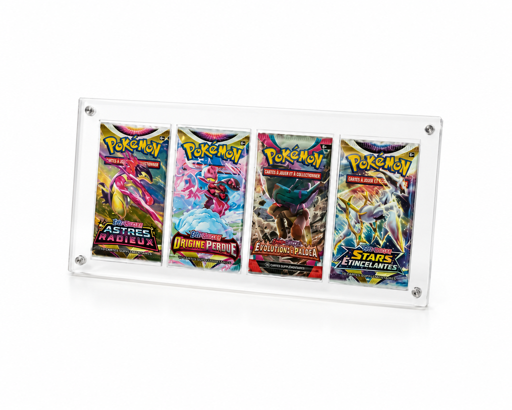 Phoenix Shield – Présentoir Acrylique Premium 4 Boosters UV 99 %