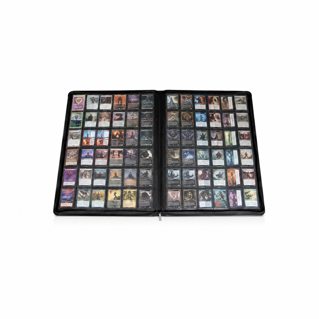 Phoenix Shield – Classeur Deluxe XXXL à Fermeture Zip 1296 Cartes Noir