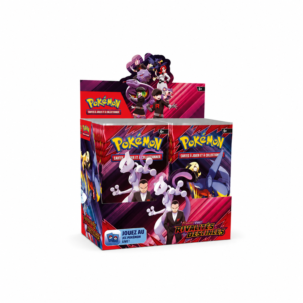 The Pokémon Company – Pokémon – Display Écarlate et Violet : Rivalités Destinées (EV10) – Boîte de 36 Boosters (FR)