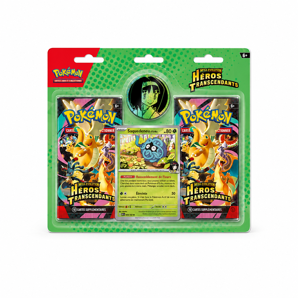The Pokémon Company – Pokémon – Blister 2 Boosters Héros Transcendants –(ME02.5) (FR)