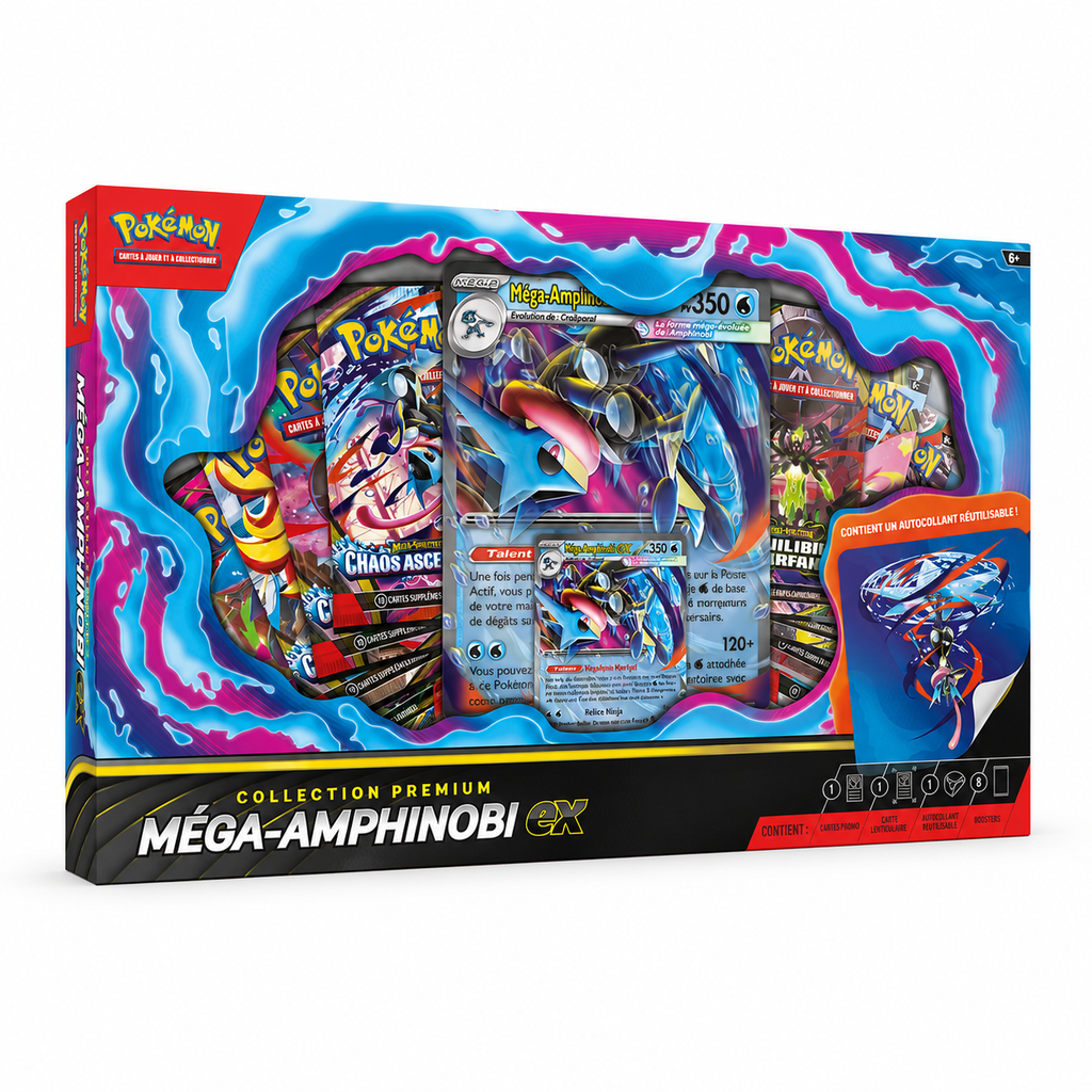 The Pokémon Company – Pokémon – Collection Premium Méga-Amphinobi ex (FR)