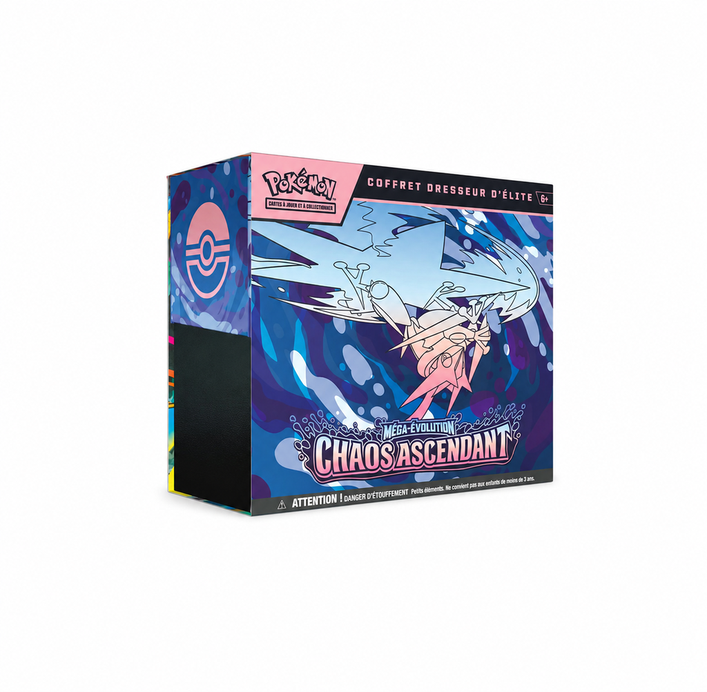 The Pokémon Company – Pokémon – Coffret Dresseur d'Élite Chaos Ascendant (ME04) (FR)