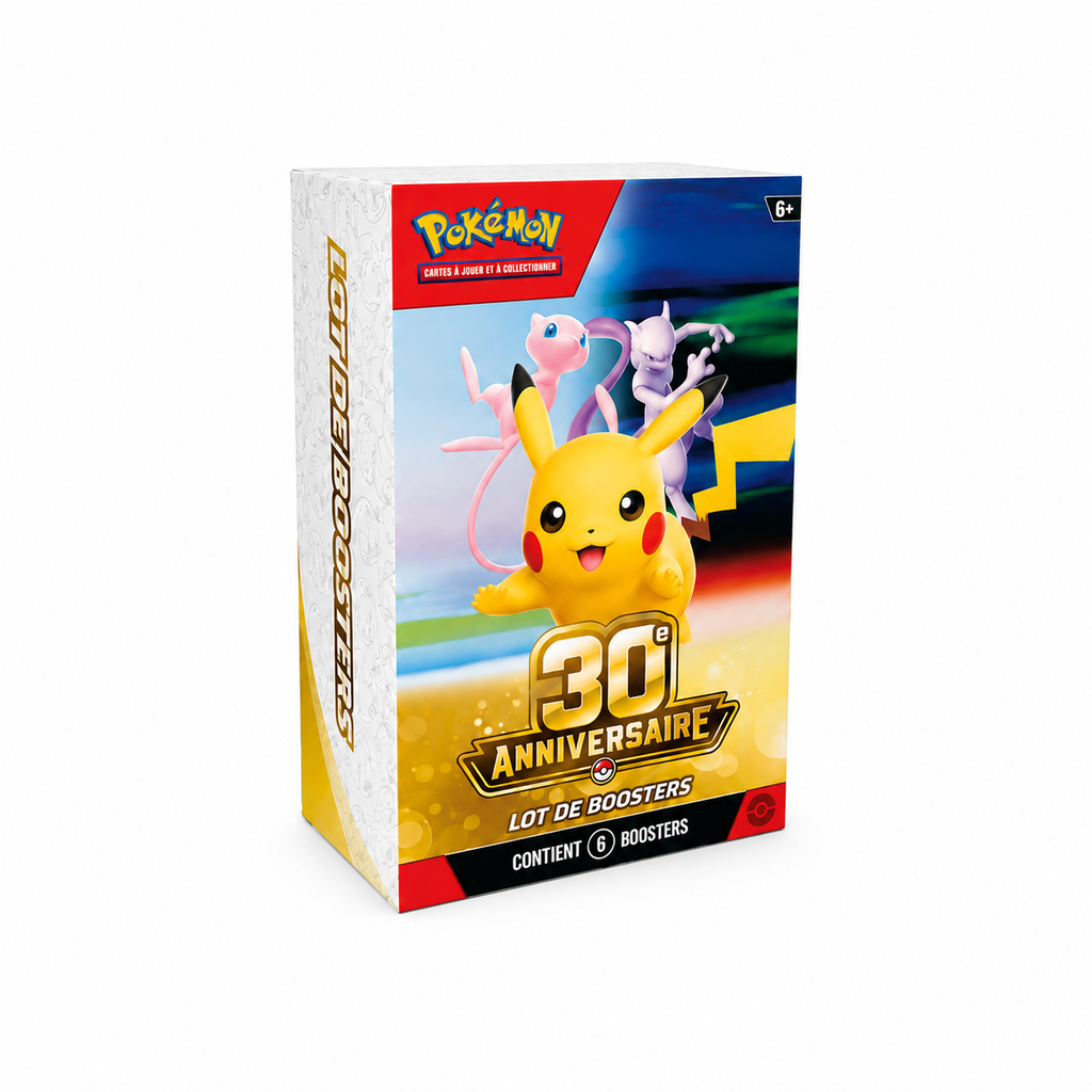 The Pokémon Company – Pokémon – Bundle de 6 Boosters 30ᵉ Anniversaire (FR)