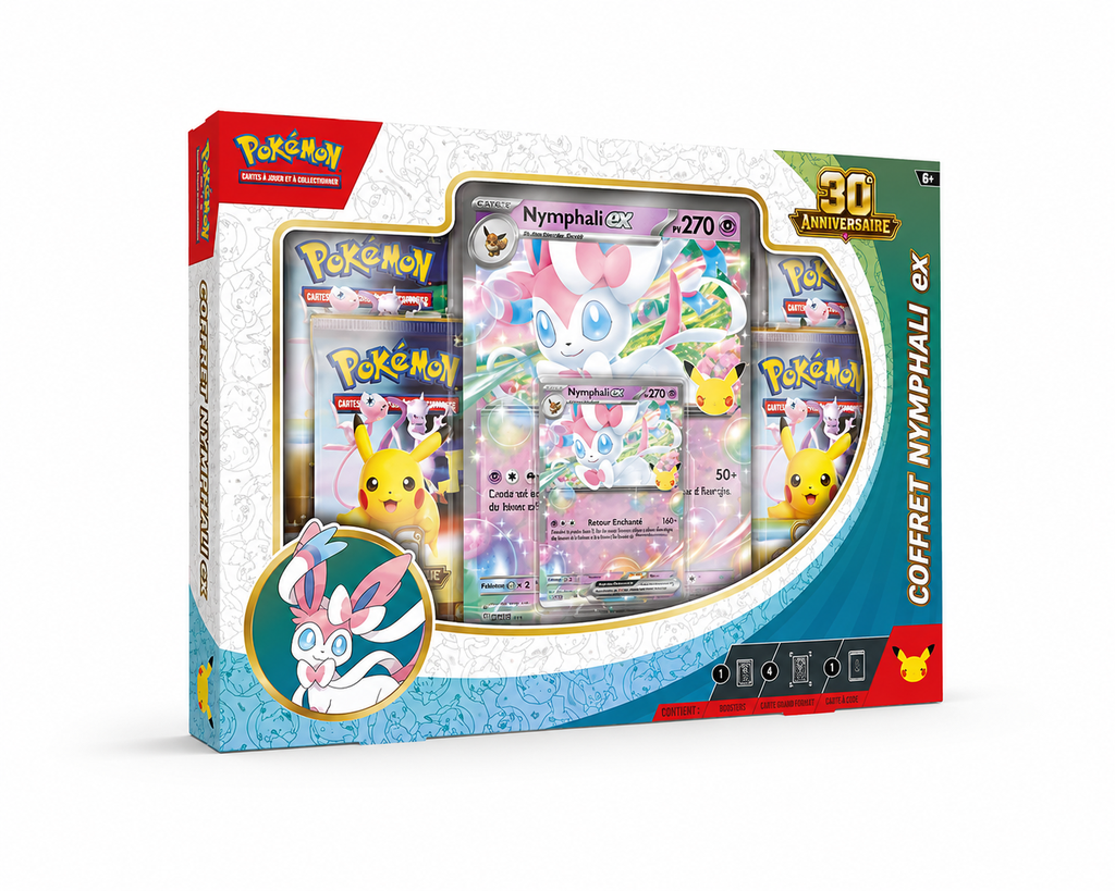The Pokémon Company – Pokémon – Coffret Nymphali ex 30ᵉ Anniversaire (FR)