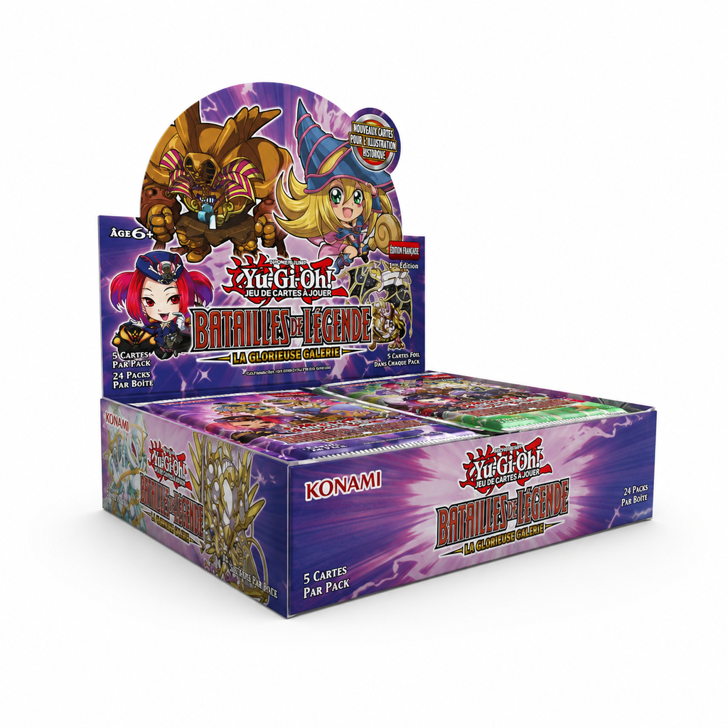 Konami – Yu-Gi-Oh! – Display Batailles de Légende : La Glorieuse Galerie – Boîte de 24 Boosters (FR)
