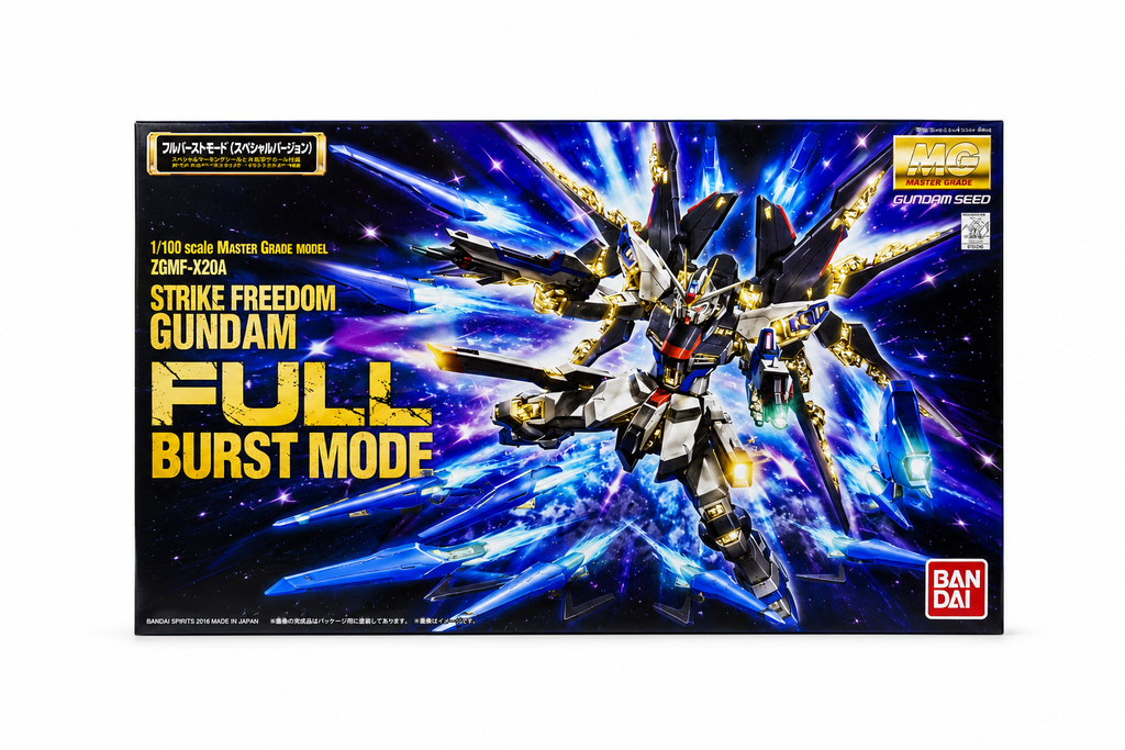 Bandai – Master Grade Strike Freedom Gundam Full Burst Mode 1/100 – Gundam SEED Destiny