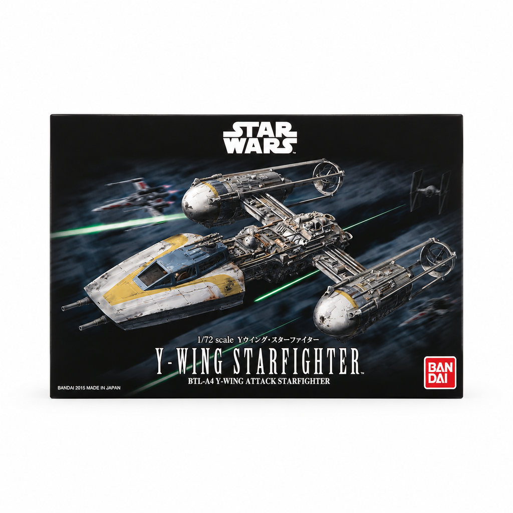 Bandai – Star Wars Y-Wing Starfighter 1/72 Scale Model Kit
