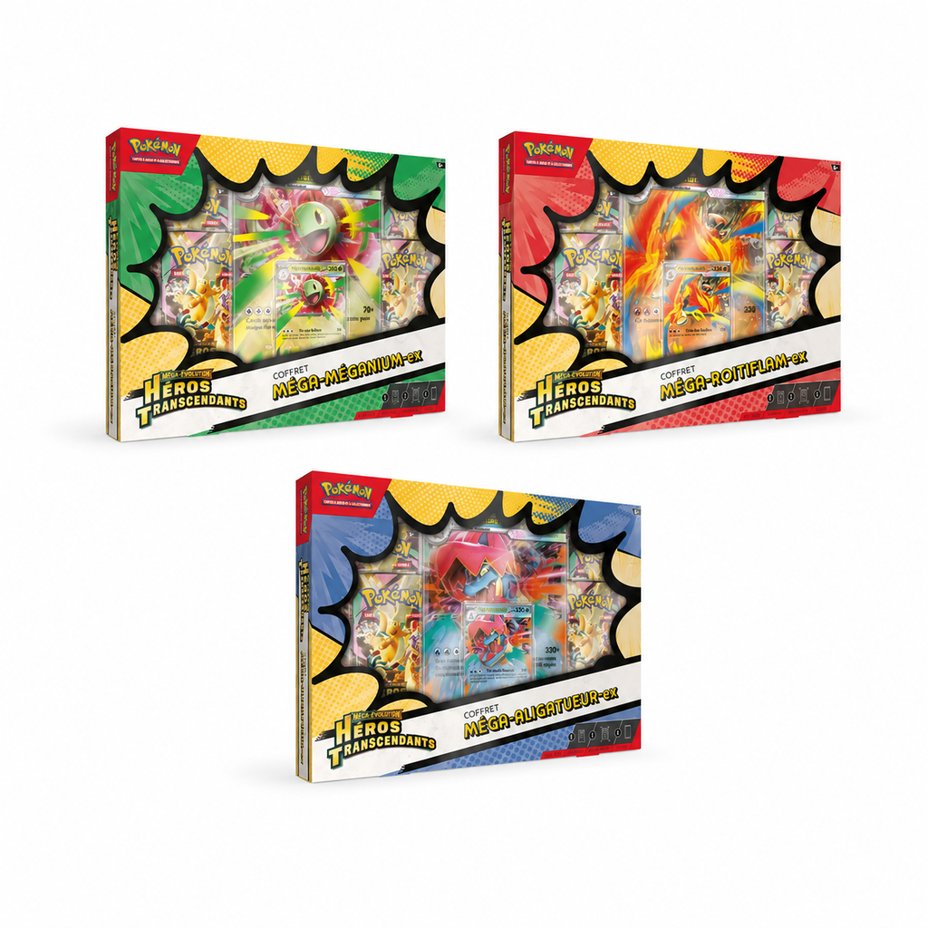 Pokémon ME2.5 – Coffret Pokémon-ex Héros Transcendants (FR) – Modèle aléatoire